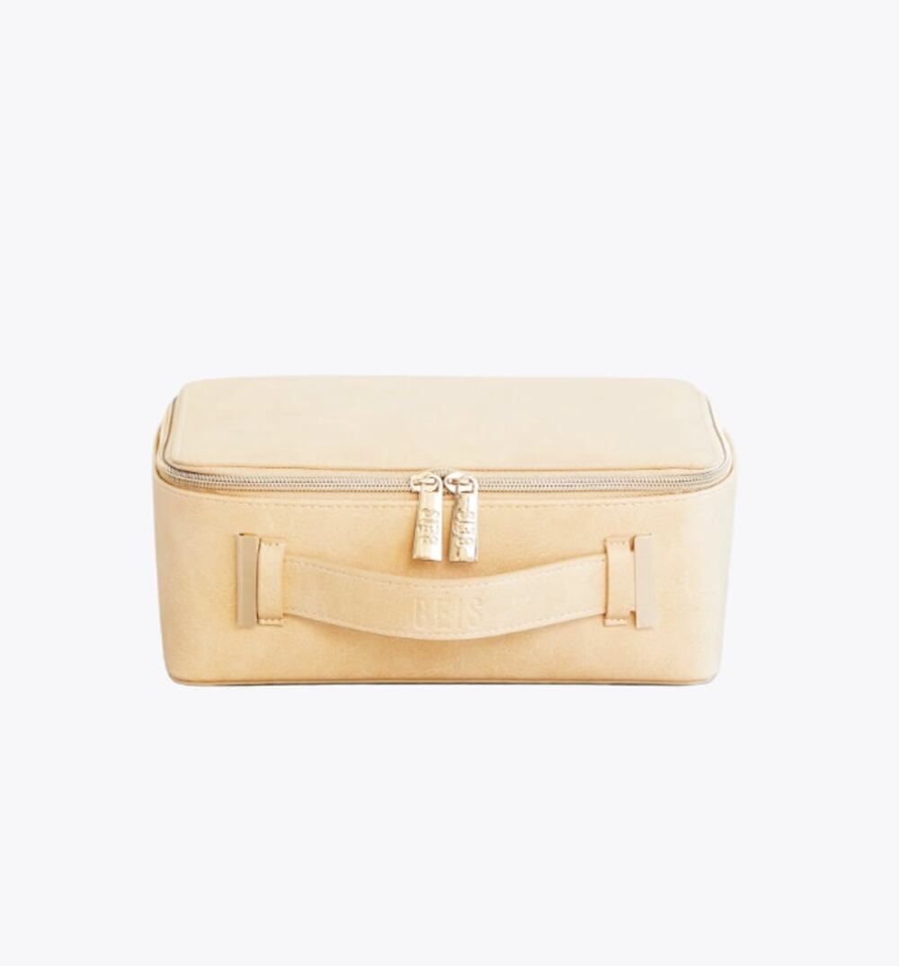 NWT Beis The Cosmetic Case in Beige
